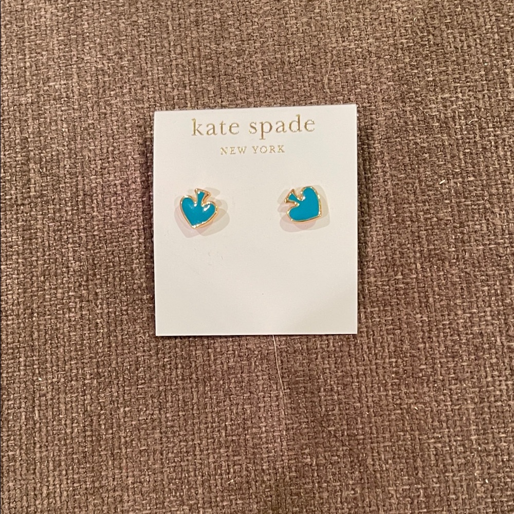 Kate Spade Blue Studs - Picture 2 of 3
